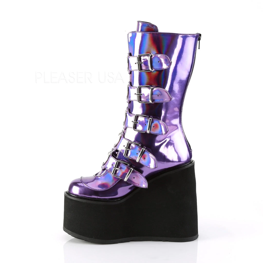 DISCONTINUED SHOES WTF BOOTS/ PURPLE 6 DISCONTINUED SHOES WTF BOOTS/ PURPLE