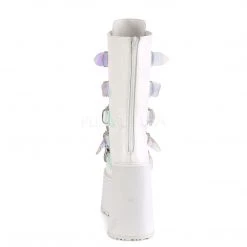 PLEASER SHOES WTF BOOTS/ WHITE