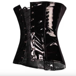 RAVELAND LATEX WAIST CINCHER/ BLACK UNDERBUSTS & CORSETS