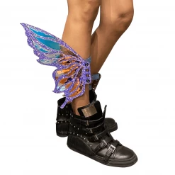 Neva Nude SHOES Feyre Dark Purple Glitter Fairy Original Wingz Pair For Calf Or Boot 10 Neva Nude SHOES Feyre Dark Purple Glitter Fairy Original Wingz Pair For Calf Or Boot