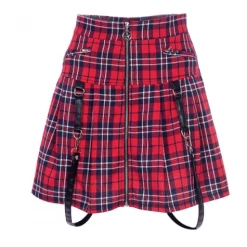 RAVELAND TOP STAR RED SKIRT WOMEN