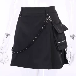 RAVELAND GET THE BAG BLACK SKIRT WOMEN