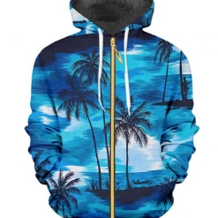 RAVELAND BLUE SKY ZIPPER HOODIE