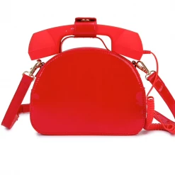 RAVELAND IMMA CALL YOU BACK PURSE RED BAGS & BACKPACKS