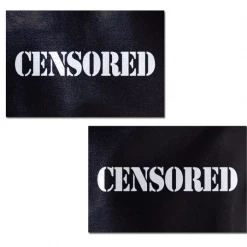 PASTEASE HEADBANGER COLLECTION Censored: Black Censor Bar Nipple Pasties