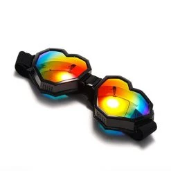 RAVELAND BLACK & RAINBOW LOVE GOGGLES HEADBANGER COLLECTION