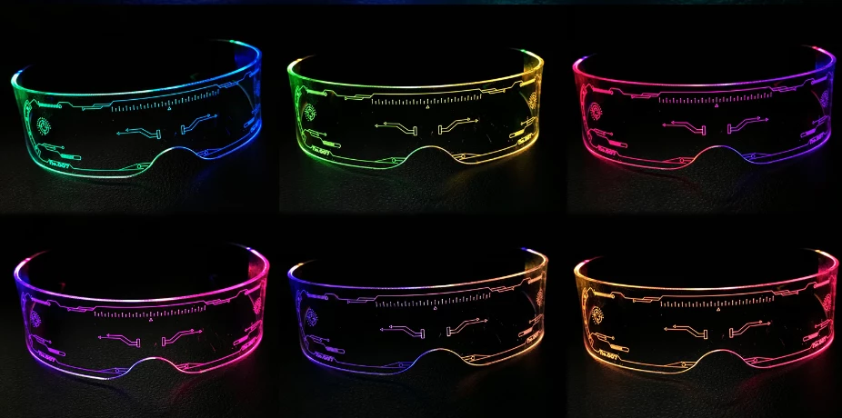RAVELAND LED GLASSES HEADBANGER COLLECTION 6 RAVELAND LED GLASSES HEADBANGER COLLECTION