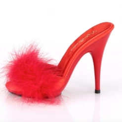 PLEASER FABULICIOUS FUR HEELS RED