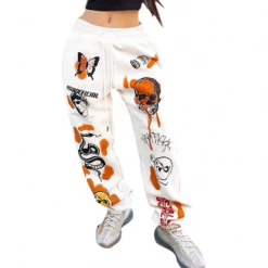 RAVELAND ADDICTED SWEATPANTS WHITE WOMEN