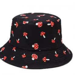 RAVELAND HEADBANGER COLLECTION SHROOMZ BUCKET HAT BLACK