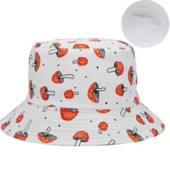 RAVELAND HEADBANGER COLLECTION SHROOMZ BUCKET HAT WHITE