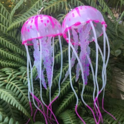 RAVELAND NEON ORANGE JELLYFISH EARRING