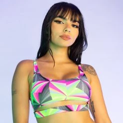 RAVELAND THRILL TRIANGLE UNDERCUT TOP WOMEN