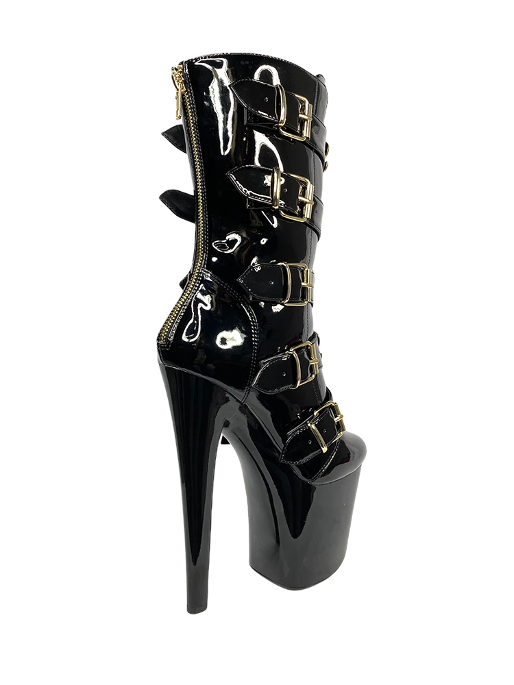 YRU VIP BOOTS BLACK & GOLD SHOES 5 YRU VIP BOOTS BLACK & GOLD SHOES