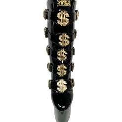 YRU VIP BOOTS BLACK & GOLD SHOES 11 YRU VIP BOOTS BLACK & GOLD SHOES