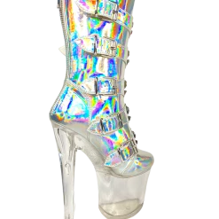 YRU VIP BOOTS SILVER & HOLOGRAM 10 YRU VIP BOOTS SILVER & HOLOGRAM