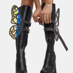Neva Nude SHOES FlutterByeee Reflective Butterfly Original Wingz Pair For Calf Or Boot