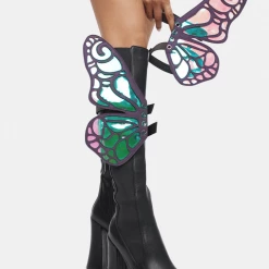 Neva Nude SHOES FlutterByeee Reflective Butterfly Original Wingz Pair For Calf Or Boot