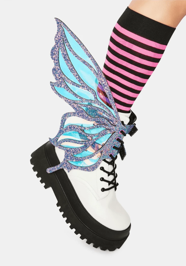 Neva Nude SHOES Feyre Dark Purple Glitter Fairy Original Wingz Pair For Calf Or Boot 8 Neva Nude SHOES Feyre Dark Purple Glitter Fairy Original Wingz Pair For Calf Or Boot