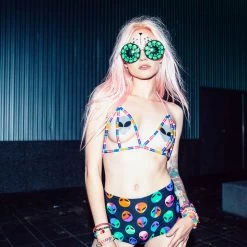 PASTEASE ALIENS COLLECTION Glitter Silver Alien Pasties