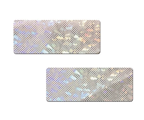 PASTEASE Dash: Shattered Glass Disco Ball White Bar Nipple Pasties 4 PASTEASE Dash: Shattered Glass Disco Ball White Bar Nipple Pasties