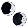 PASTEASE Moon: Black And White Man In The Moon Nipple Pasties