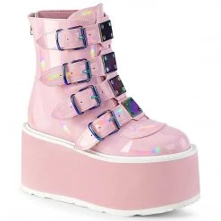 PLEASER RAVE NATION HOLOGRAPHIC PINK