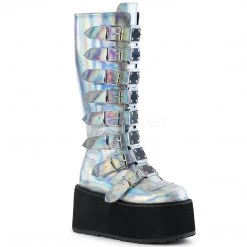 DISCONTINUED TRINITY PLATFORM BOOTS (SILVER) SHOES