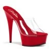 DISCONTINUED DELIGHTED HEELS/ CLEAR RED SHOES
