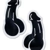 PASTEASE ACCESSORIES Penis: Black Dick Nipple Pasties