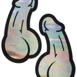 PASTEASE Penis: Holographic Silver Dick ACCESSORIES