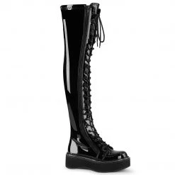 PLEASER HEY EMILY/ THIGH HIGH BOOTS-BLACK