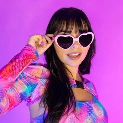 RAVELAND ACCESSORIES HEART SHAPED DIFFRACTION GLASSES