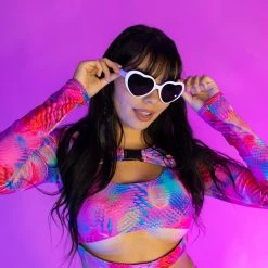 RAVELAND ACCESSORIES HEART SHAPED DIFFRACTION GLASSES