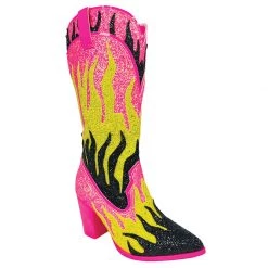 YRU SPACE COWGIRL FLAME - PINK/YELLOW SHOES