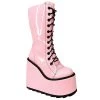 YRU SHOES DUNE LACE UP - PINK/BLACK 1 YRU SHOES DUNE LACE UP - PINK/BLACK