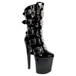 YRU VIP BOOTS BLACK & SILVER SHOES