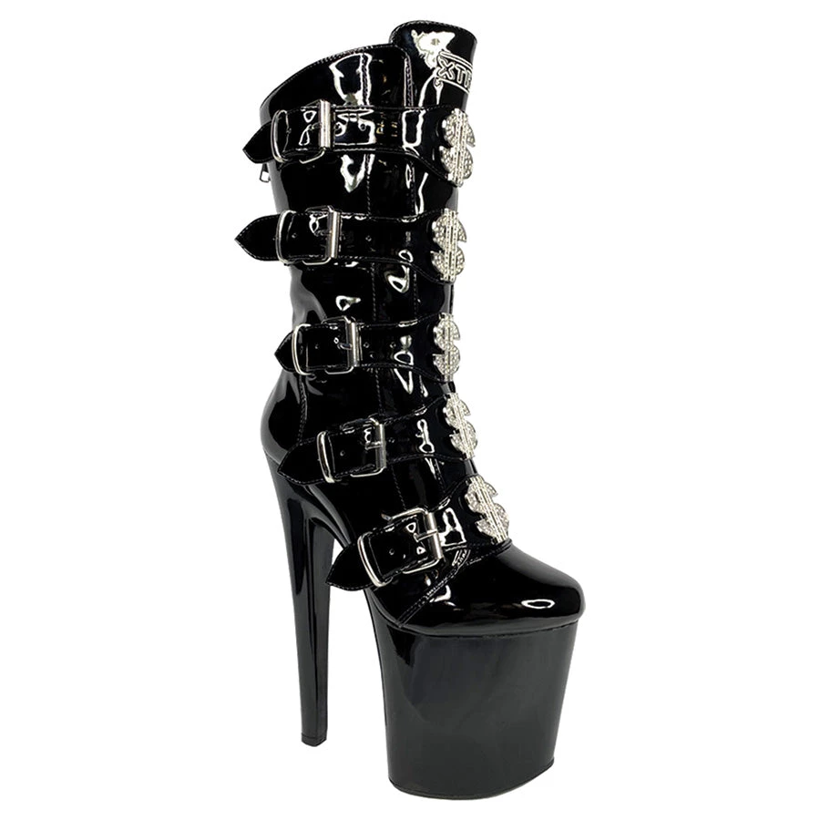 YRU VIP BOOTS BLACK & SILVER SHOES 3 YRU VIP BOOTS BLACK & SILVER SHOES