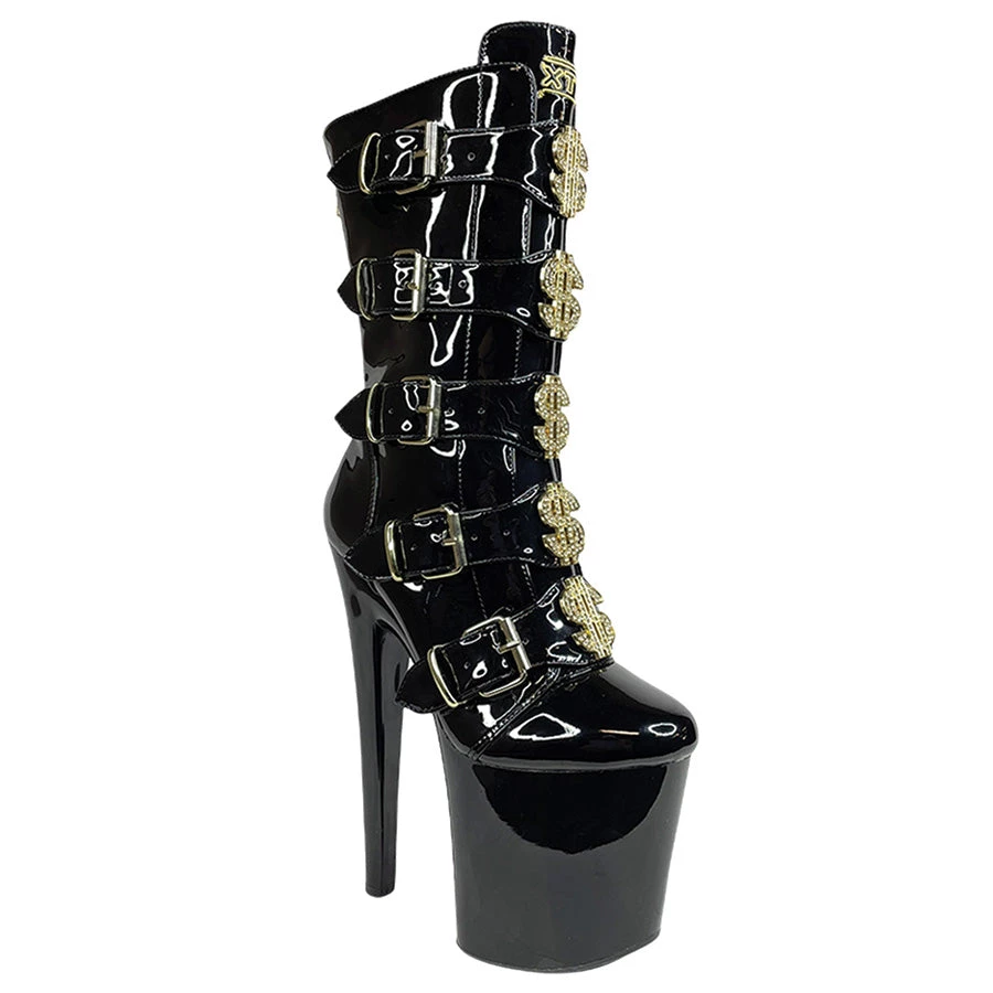 YRU VIP BOOTS BLACK & GOLD SHOES 3 YRU VIP BOOTS BLACK & GOLD SHOES