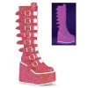 PLEASER SHOES MATRIXX BOOTS X 2.0 PINK GLITTER