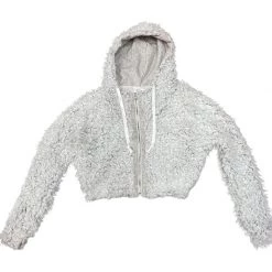Hot&Delicious WOMEN FAUX FUR HOOD JACKET