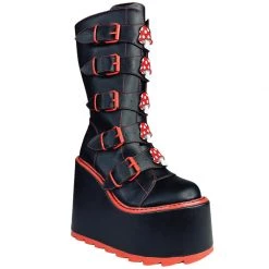 YRU SHOES DUNE MUSHROOM - BLACK/RED