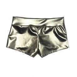 RaveLand METALLIC BOOTY SHORTS- GUN METAL GOLD ✨MISCHIEVOUS & MAGICAL COLLECTION