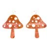 RAVELAND HEADBANGER COLLECTION PINK MAGIC MUSHROOM EARRINGS