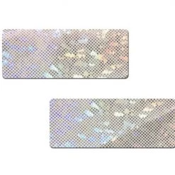 PASTEASE Dash: Shattered Glass Disco Ball White Bar Nipple Pasties