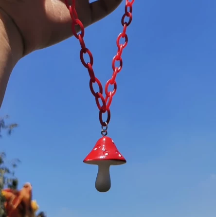 RAVELAND ✨MISCHIEVOUS & MAGICAL COLLECTION SHROOM NECKLACE (5 COLOR OPTIONS) 5 RAVELAND ✨MISCHIEVOUS & MAGICAL COLLECTION SHROOM NECKLACE (5 COLOR OPTIONS)