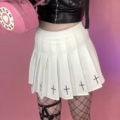 RAVELAND ALL SAINTS SKIRT WHITE WOMEN