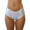 RAVELAND RETRO GLITTER- SILVER CHEEKY BOTTOMS WOMEN