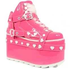 YRU QOZMO BONDAGE HEART - HOT PINK