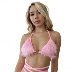 RAVELAND NEW ARRIVALS FURRY WRAP AROUND TOP